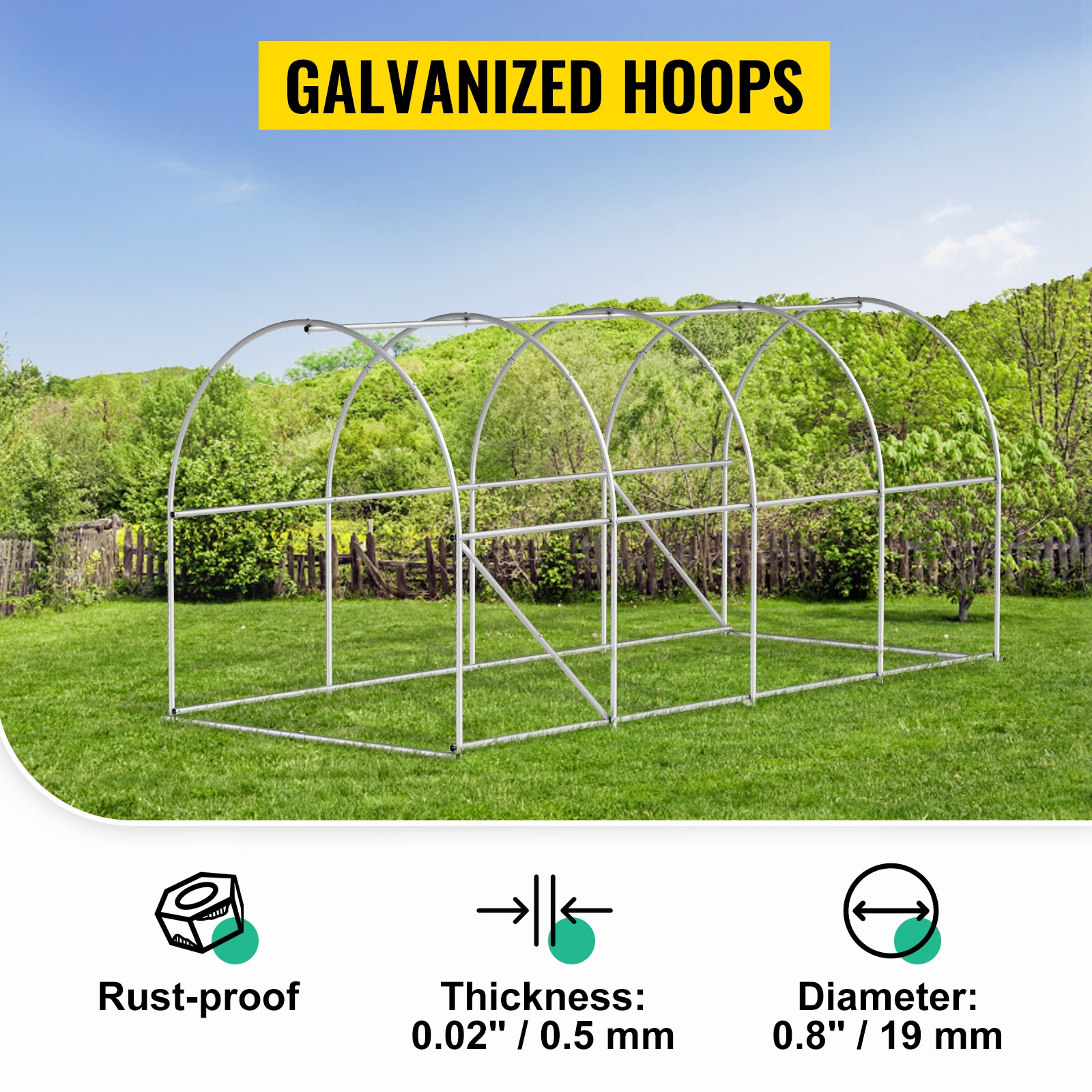 Walk-in Tunnel Greenhouse With Galvanized Steel Frame And Windows_voghion.com